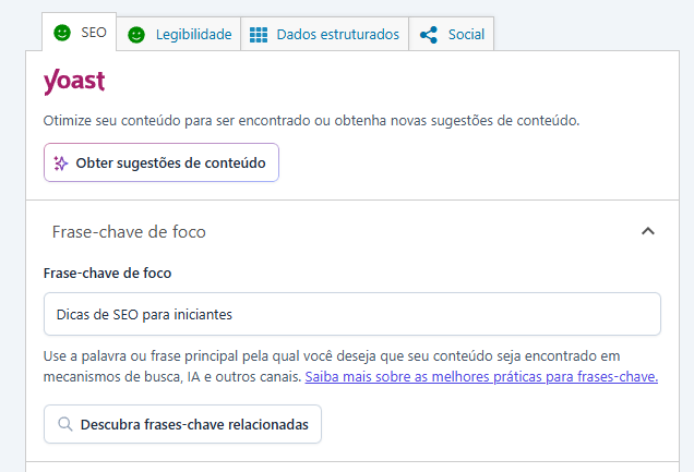 Yoast título de SEO ferramenta e CMS para SEO
